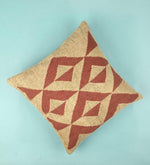 Designer Hand-made Jute Cushion Cover - SanskrutiHomes