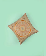 Multi-color Embroidered Cotton Cushion Cover - SanskrutiHomes