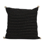 Black Kasha Set of 3 Cushion Covers - SanskrutiHomes