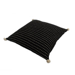 Black Kasha Set of 3 Cushion Covers - SanskrutiHomes