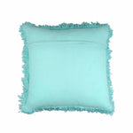 Turquoise Hand-made Pure Cotton Cushion Cover - SanskrutiHomes