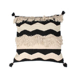 Black Kasha Set of 3 Cushion Covers - SanskrutiHomes