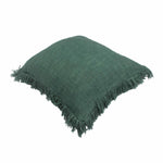 Bottle Green Hand-made Pure Cotton Cushion Cover - SanskrutiHomes