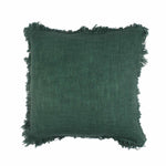 Bottle Green Hand-made Pure Cotton Cushion Cover - SanskrutiHomes