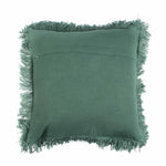 Bottle Green Hand-made Pure Cotton Cushion Cover - SanskrutiHomes