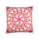 Multi-color Hand-made Cotton Embroidered Cushion Cover - SanskrutiHomes