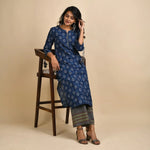 Rang Deep Women Set of Cotton Kurta with Palazzo - SanskrutiHomes