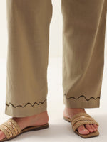 Brown Solid Cotton Shirt Collar Night Suit - SanskrutiHomes