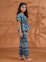 Geometric Print Kids Night Suit Set - SanskrutiHomes