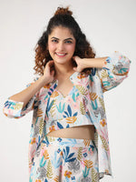 Liberty 3 pc Night Suit Set with Pyjama - SanskrutiHomes