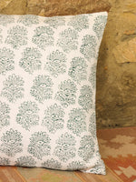 Cotton Green Colour Ethnic Motifs Cushion Covers - SanskrutiHomes