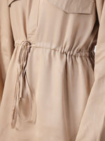 Women Beige modal co-ord set - SanskrutiHomes