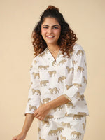 Leopard cotton Sleep set - SanskrutiHomes