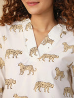 Leopard cotton Sleep set - SanskrutiHomes