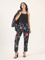 BLACK FLORAL Cotton Night SUIT - SanskrutiHomes