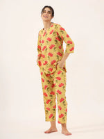 TULIP PRINT Cotton Night SUIT - SanskrutiHomes