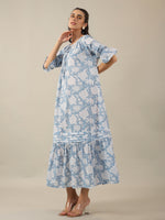 Women Pure Cotton Night Dress - SanskrutiHomes
