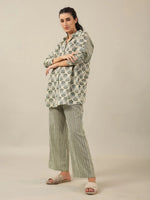 Duo Print loose fit Loungewear Set - SanskrutiHomes