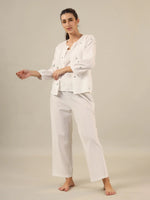 WHITE DAISY Cotton Night SUIT - SanskrutiHomes