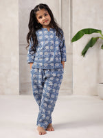 Floral Printed Night Suit Set for Kids - SanskrutiHomes