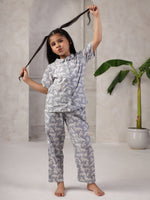 Pure Cotton Printed Night Suit Set for Kids - SanskrutiHomes