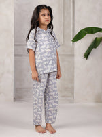 Pure Cotton Printed Night Suit Set for Kids - SanskrutiHomes