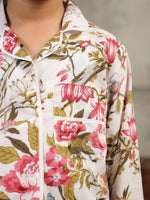 Multicolor Flower Printed Cotton Night Suit Set - SanskrutiHomes