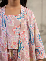 Set of 3 Floral Cotton Night Suit for Kids - SanskrutiHomes