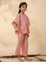 Kids Pure Cotton Rust Colour Printed Night suits - SanskrutiHomes