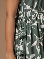 Floral Printed Ethnic Dress - SanskrutiHomes