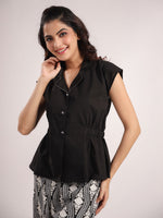 Sleeveless Pure Cotton Night Suit Set - SanskrutiHomes