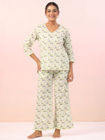 Panda Animal Print Cotton Night Suit - SanskrutiHomes