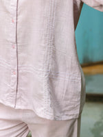 Light Pink Solid Print Co-ords for Women - SanskrutiHomes