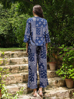 Set of 3 Printed Cotton Night Suit Set - SanskrutiHomes