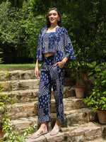 Set of 3 Printed Cotton Night Suit Set - SanskrutiHomes