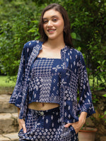 Set of 3 Printed Cotton Night Suit Set - SanskrutiHomes