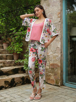 Set of 3 Printed Cotton Night Suit Set - SanskrutiHomes