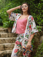 Set of 3 Printed Cotton Night Suit Set - SanskrutiHomes