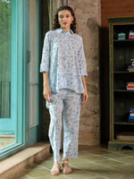 Floral Printed Cotton Night Suit Set - SanskrutiHomes