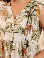 Floral Printed V-Neck Co-ords Set - SanskrutiHomes