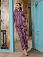 Cotton Printed Night Suit Set for Women - SanskrutiHomes