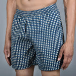 Sanskruti homes Blue Checks Men Boxer - SanskrutiHomes