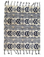 Hand-weaved 100% Cotton woven Rug with set of 2 Cushion Covers - SanskrutiHomes