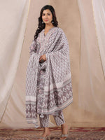 RangDeep Women Pink Floral Print Kurta Set - SanskrutiHomes