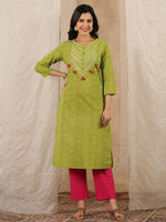 Women Pure Cotton 2 pcs Kurta Set - SanskrutiHomes