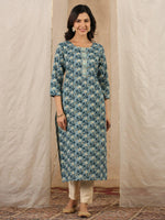 Women Pure Cotton Kurta - SanskrutiHomes