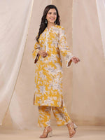 Women Pure Cotton Kurta With Pajama Kurti Dupatta set Pant Rangdeep-Fashions