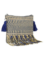 Multicolor tassel Hand Woven Tote Bag - SanskrutiHomes 