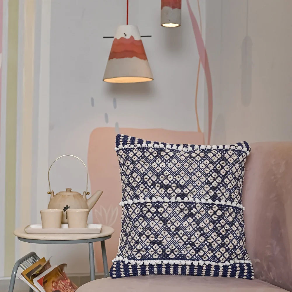 Multi-color Set of 6 boho Cushion Covers - SanskrutiHomes 