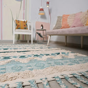 Multi-Color Hand-Woven 100% Cotton Rug